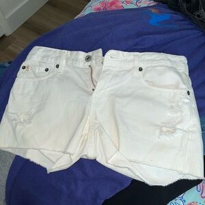 Big Star Off-White Denim Shorts